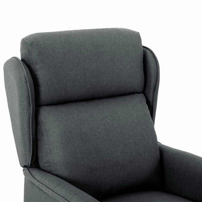 Massagesessel Dunkelgrau 67.5 x 93.5 x 101.5 cm Stoff