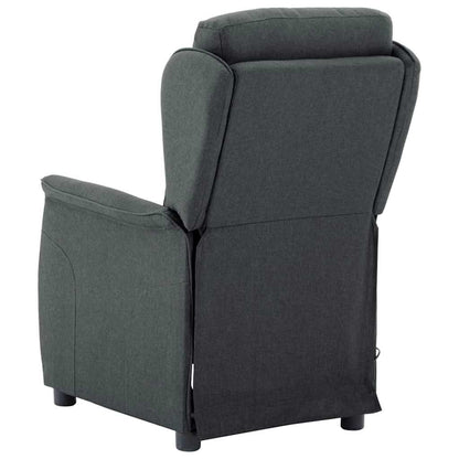Massagesessel Dunkelgrau 67.5 x 93.5 x 101.5 cm Stoff