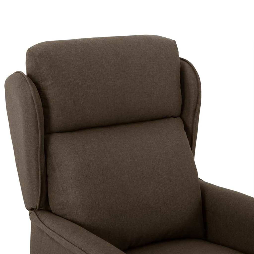 Massagesessel Braun 67.5 x 93.5 x 101.5 cm Stoff und Schaum