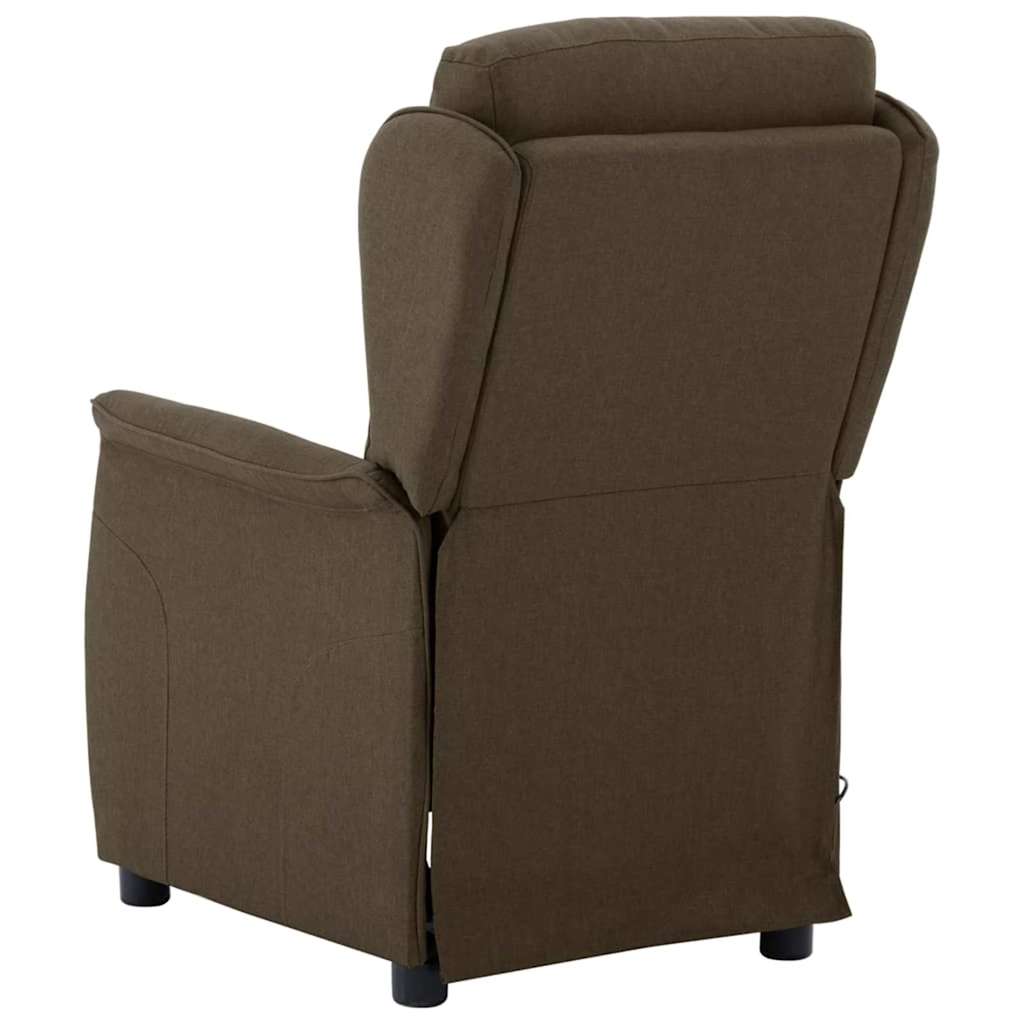 Massagesessel Braun 67.5 x 93.5 x 101.5 cm Stoff und Schaum