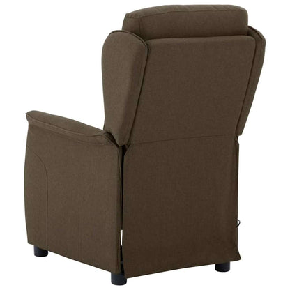 Massagesessel Braun 67.5 x 93.5 x 101.5 cm Stoff und Schaum