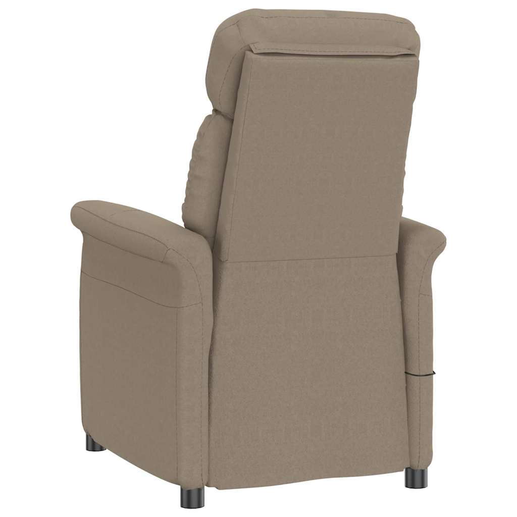 Massagesessel mit Kissen Taupe 70.5 x 96.5 x 95 cm Stoff