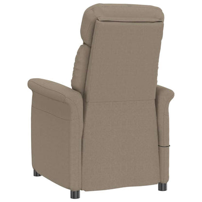 Massagesessel mit Kissen Taupe 70.5 x 96.5 x 95 cm Stoff