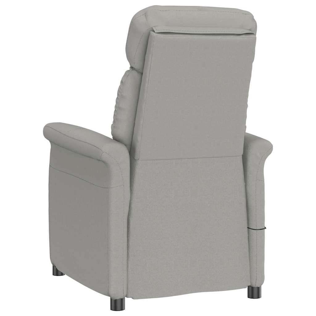Massagesessel mit Kissen Hellgrau 70.5 x 96.5 x 95 cm Polyester