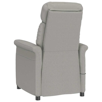 Massagesessel mit Kissen Hellgrau 70.5 x 96.5 x 95 cm Polyester