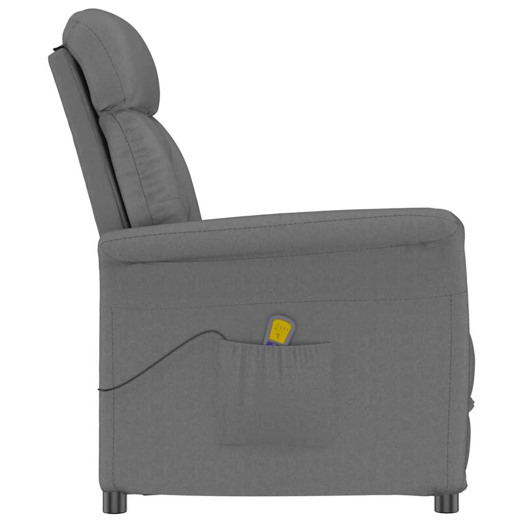 Massagesessel Dunkelgrau 70.5 x 96.5 x 95 cm Polyester
