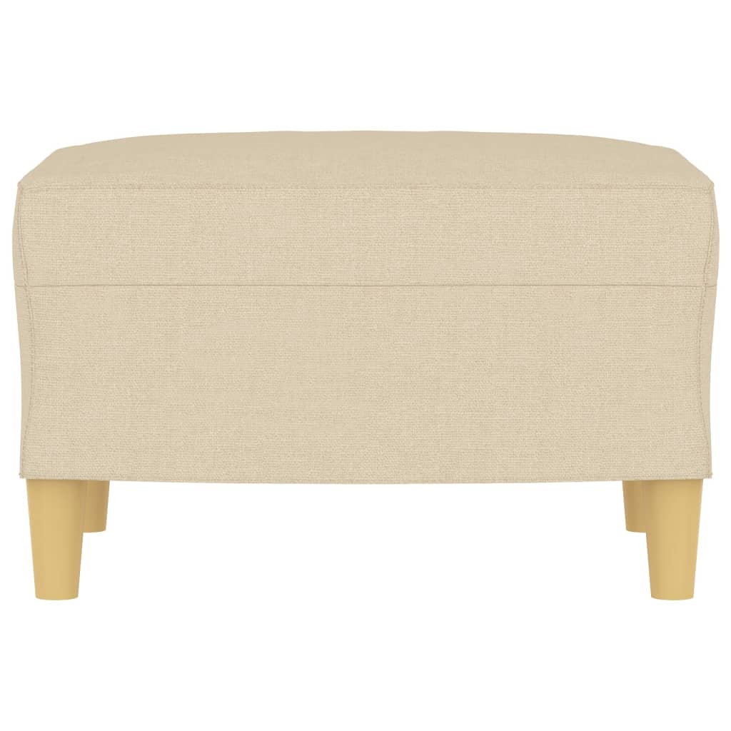 Fußhocker Creme 60x50x41 cm Stoff