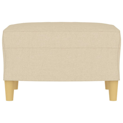 Fußhocker Creme 60x50x41 cm Stoff