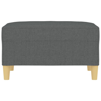 Fußhocker Dunkelgrau 70x55x41 cm Stoff