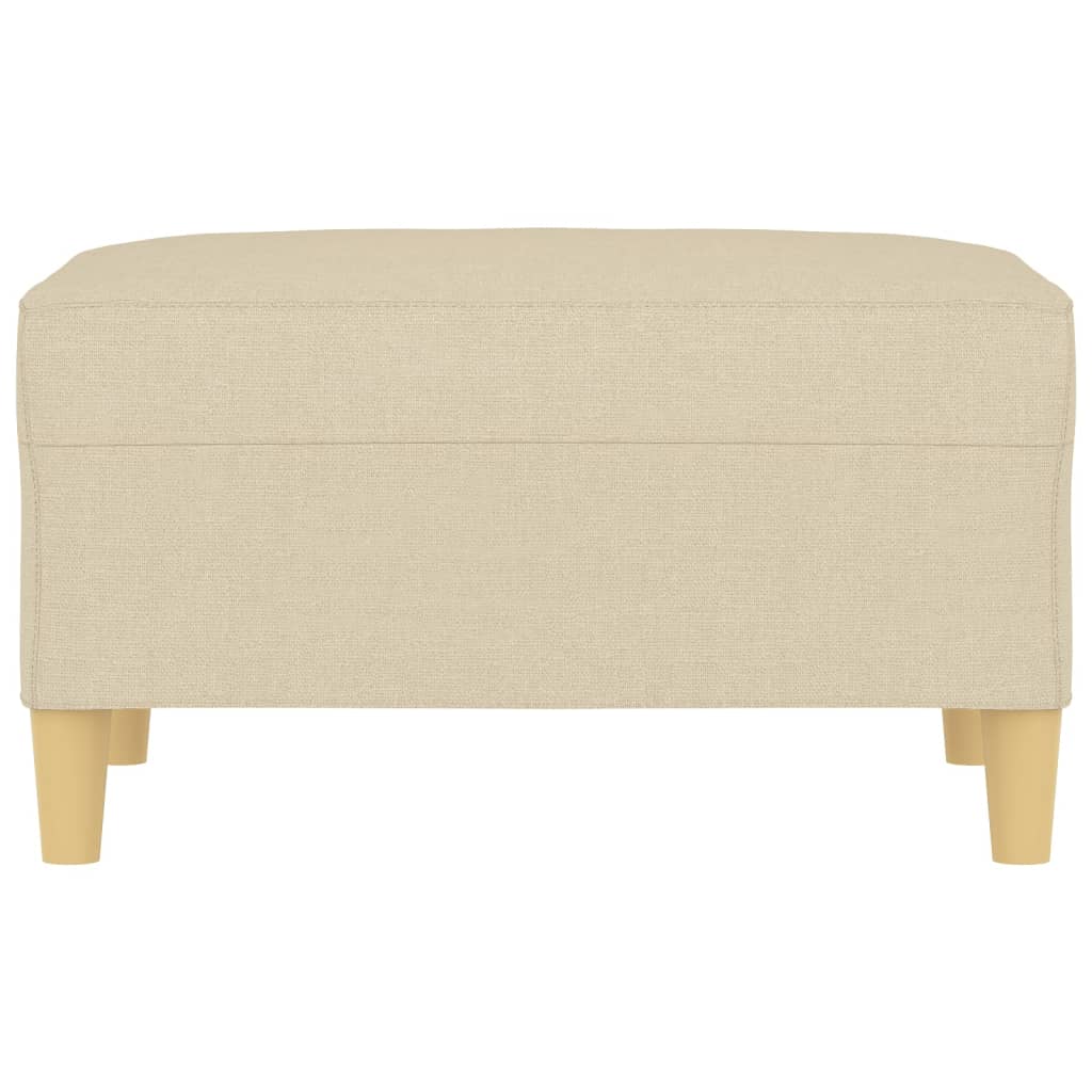 Fußhocker Creme 70x55x41 cm Stoff
