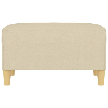 Fußhocker Creme 70x55x41 cm Stoff