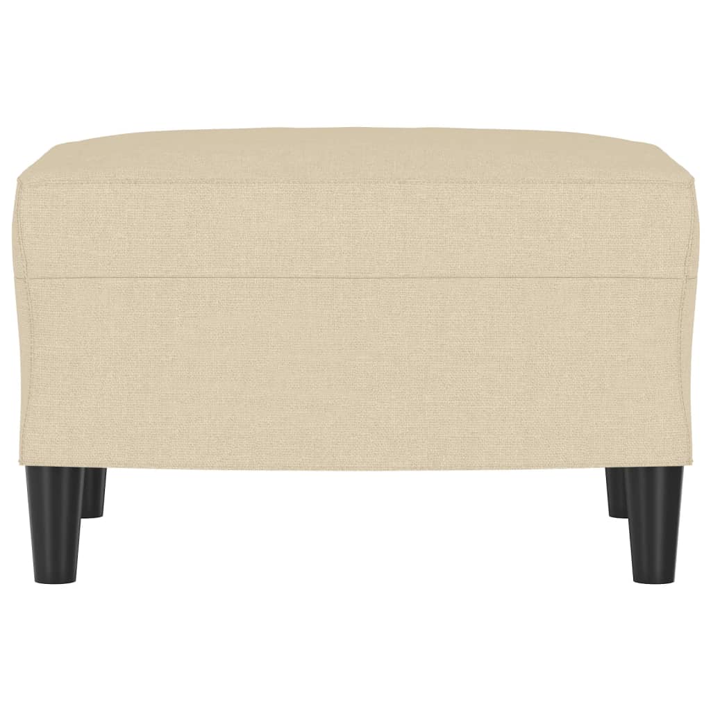 Fußhocker Creme 60x50x41 cm Stoff