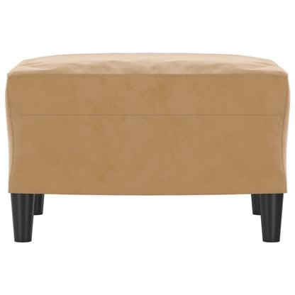 Fußhocker Braun 60x50x41 cm Samt