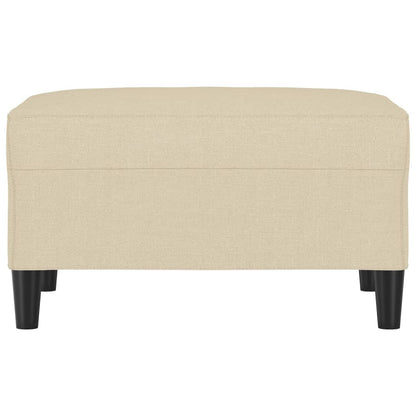 Fußhocker Creme 70x55x41 cm Stoff