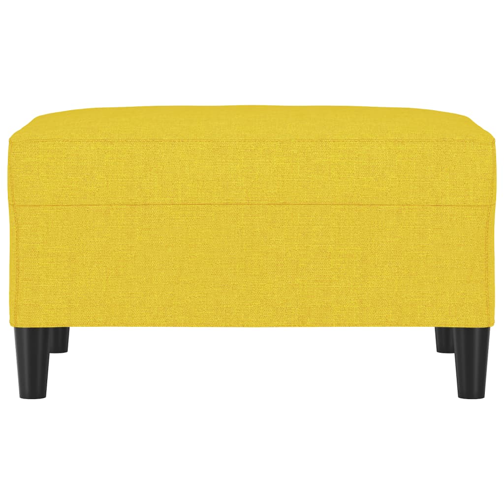 Fußhocker Hellgelb 70x55x41 cm Stoff