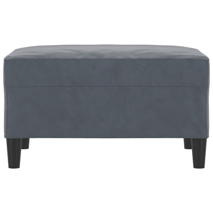 Fußhocker Dunkelgrau 70x55x41 cm Samt