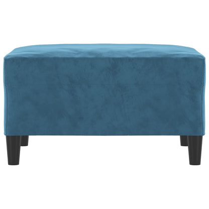 Fußhocker Blau 70x55x41 cm Samt