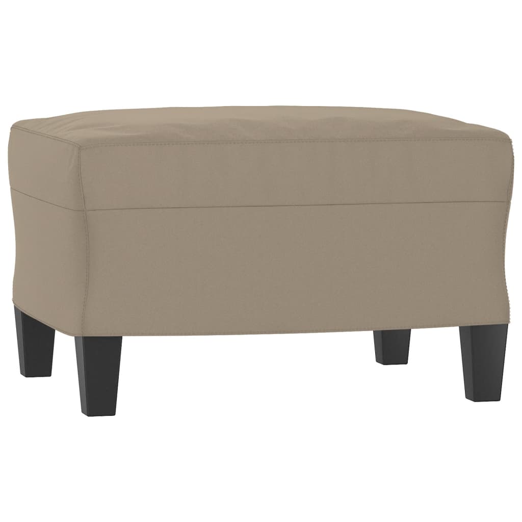 Fußhocker Taupe 60x50x41 cm Mikrofasergewebe