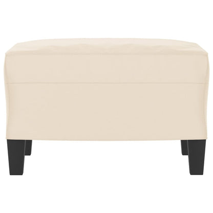 Fußhocker Beige 60x50x41 cm Mikrofasergewebe