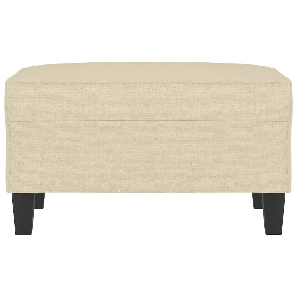 Fußhocker Creme 70x55x41 cm Stoff