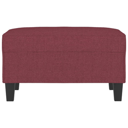 Fußhocker Weinrot 70x55x41 cm Stoff