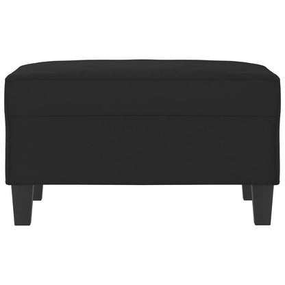 Fußhocker Schwarz 70x55x41 cm Mikrofasergewebe