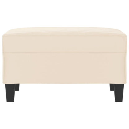 Fußhocker Beige 70x55x41 cm Mikrofasergewebe