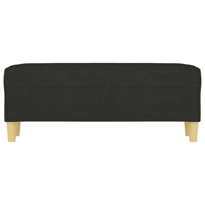 Sitzbank Schwarz 100x35x41 cm Stoff