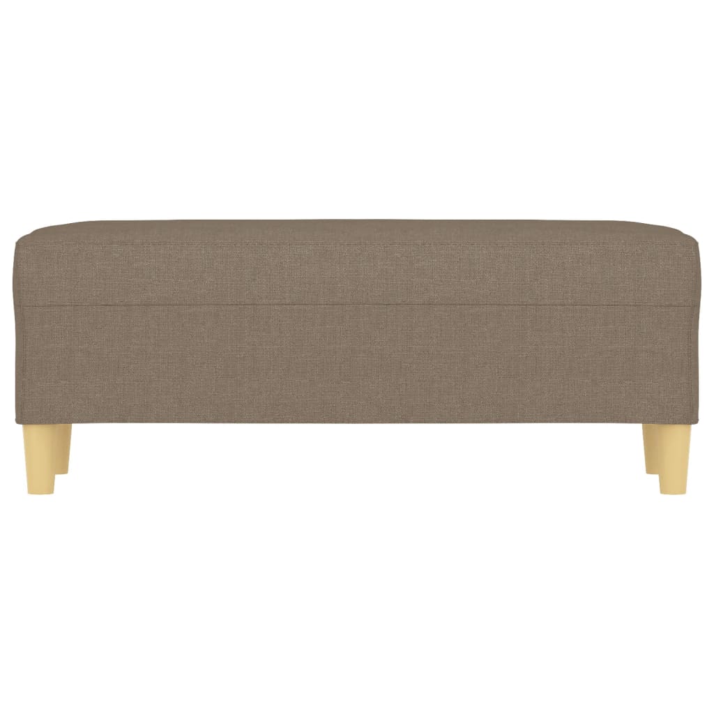 Sitzbank Taupe 100x35x41 cm Stoff