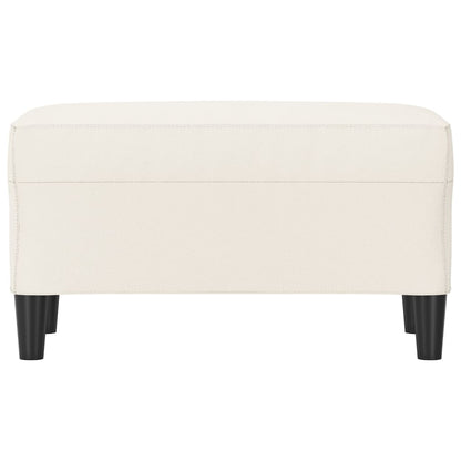 Sitzbank Creme 70x35x41 cm Kunstleder