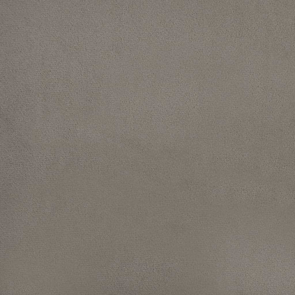 Sitzbank Hellgrau 70x35x41 cm Samt