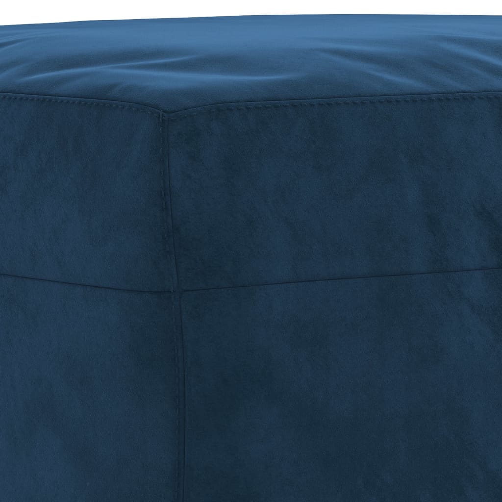 Sitzbank Blau 70x35x41 cm Samt