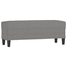 Sitzbank Dunkelgrau 100x35x41 cm Stoff