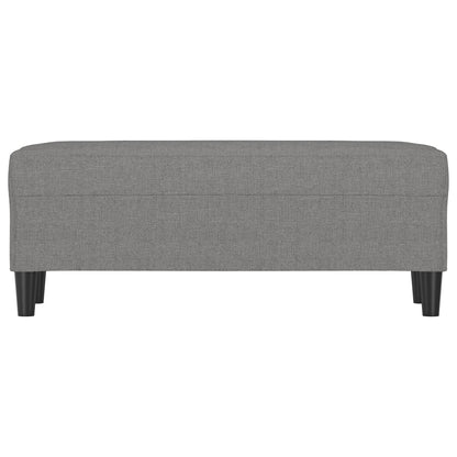 Sitzbank Dunkelgrau 100x35x41 cm Stoff