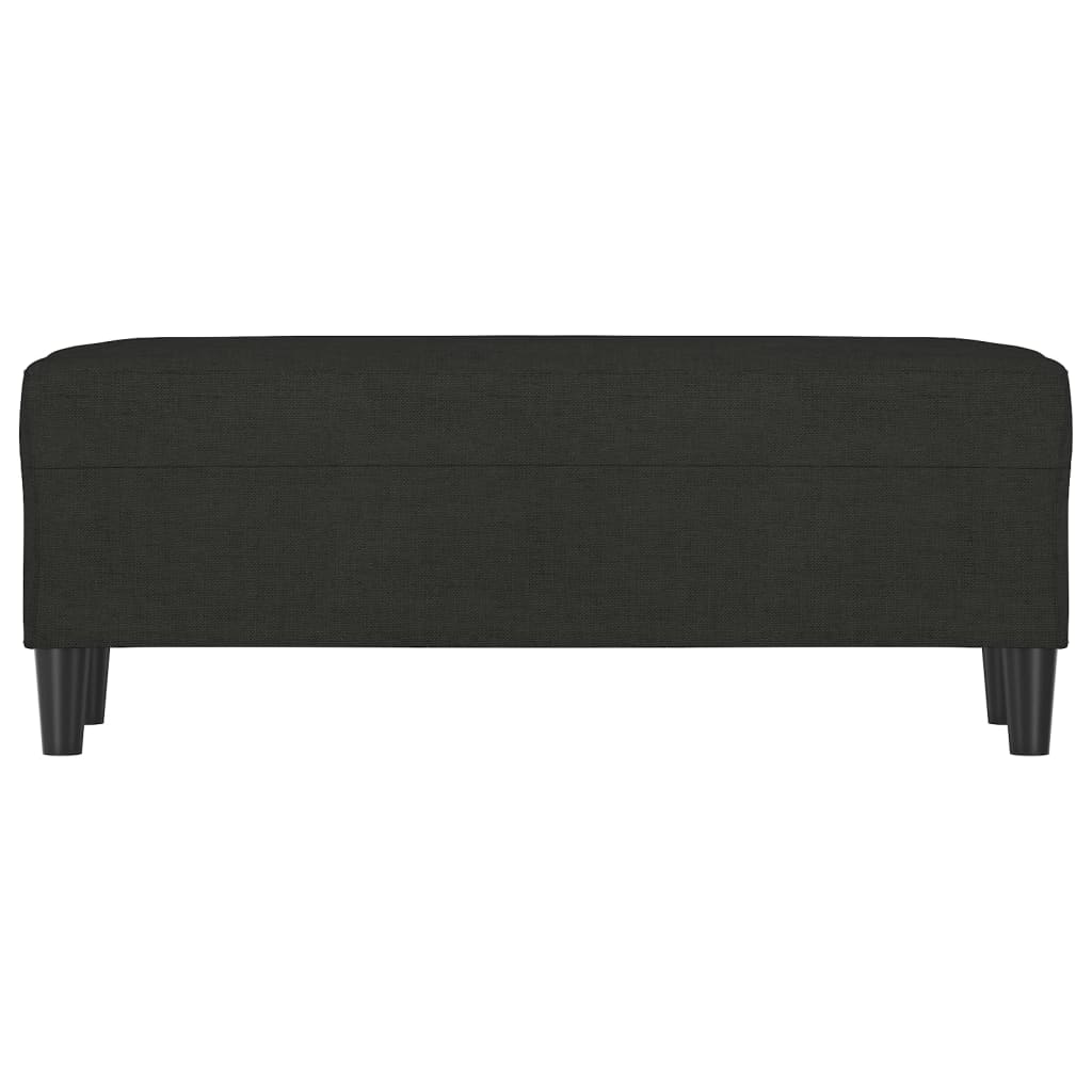 Sitzbank Schwarz 100x35x41 cm Stoff