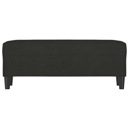 Sitzbank Schwarz 100x35x41 cm Stoff