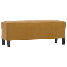 Sitzbank Braun 100x35x41 cm Samt
