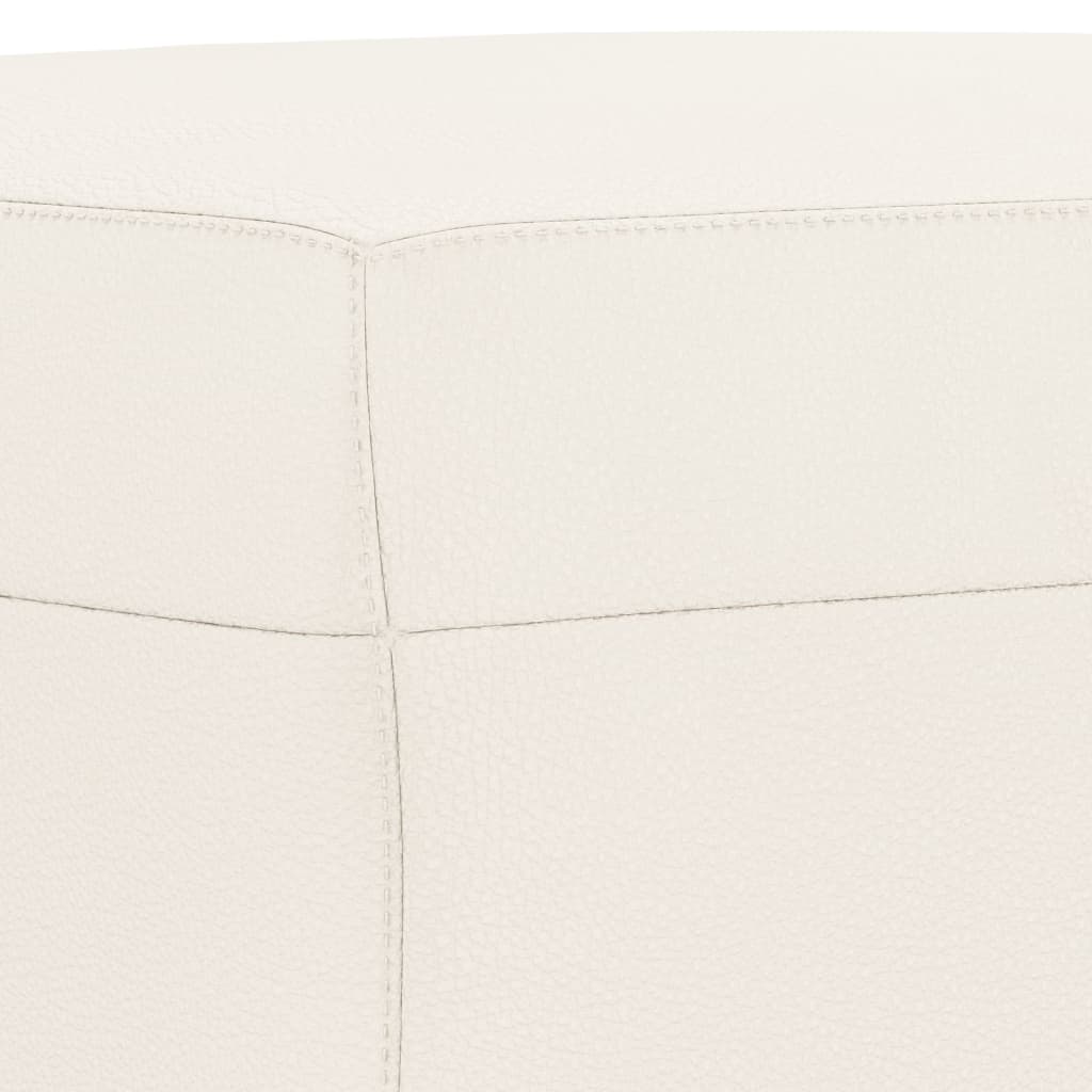 Sitzbank Creme 70x35x41 cm Kunstleder