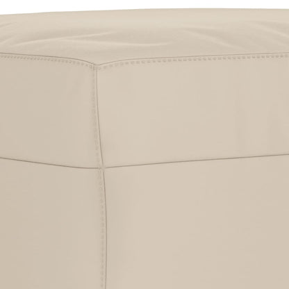 Sitzbank Creme 70x35x41 cm Mikrofasergewebe