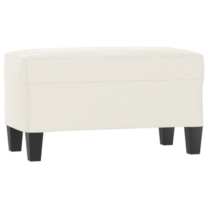 Sitzbank Beige 70x35x41 cm Mikrofasergewebe