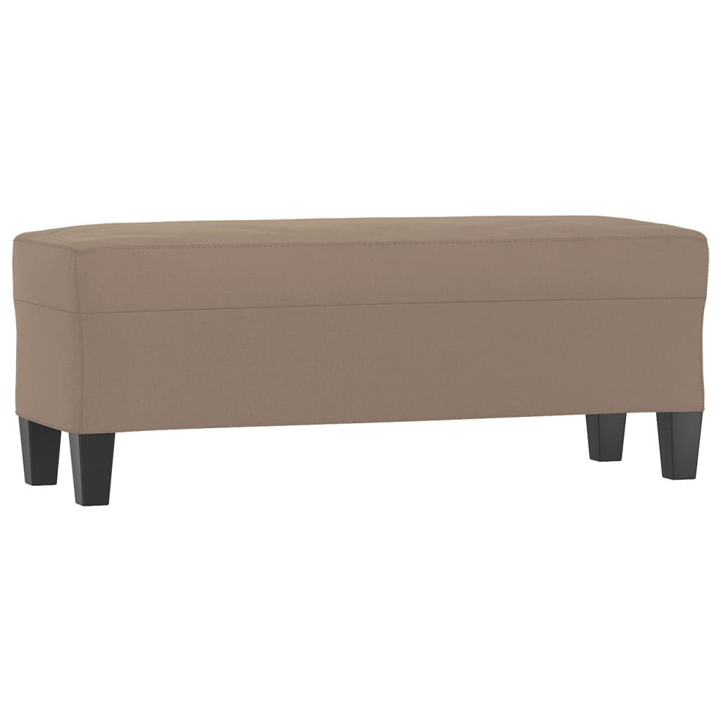 Sitzbank Taupe 100x35x41 cm Mikrofasergewebe