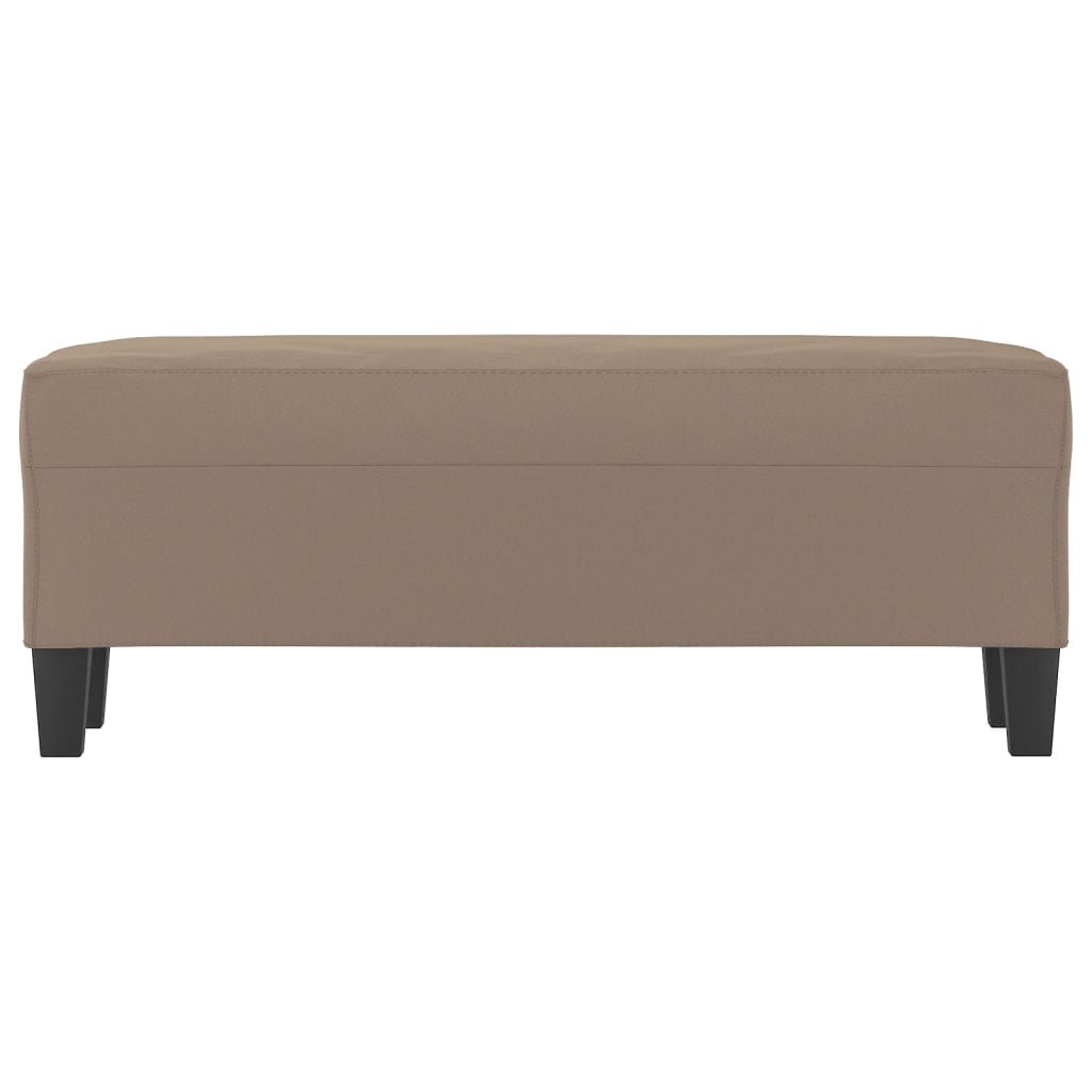Sitzbank Taupe 100x35x41 cm Mikrofasergewebe