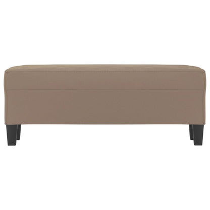 Sitzbank Taupe 100x35x41 cm Mikrofasergewebe