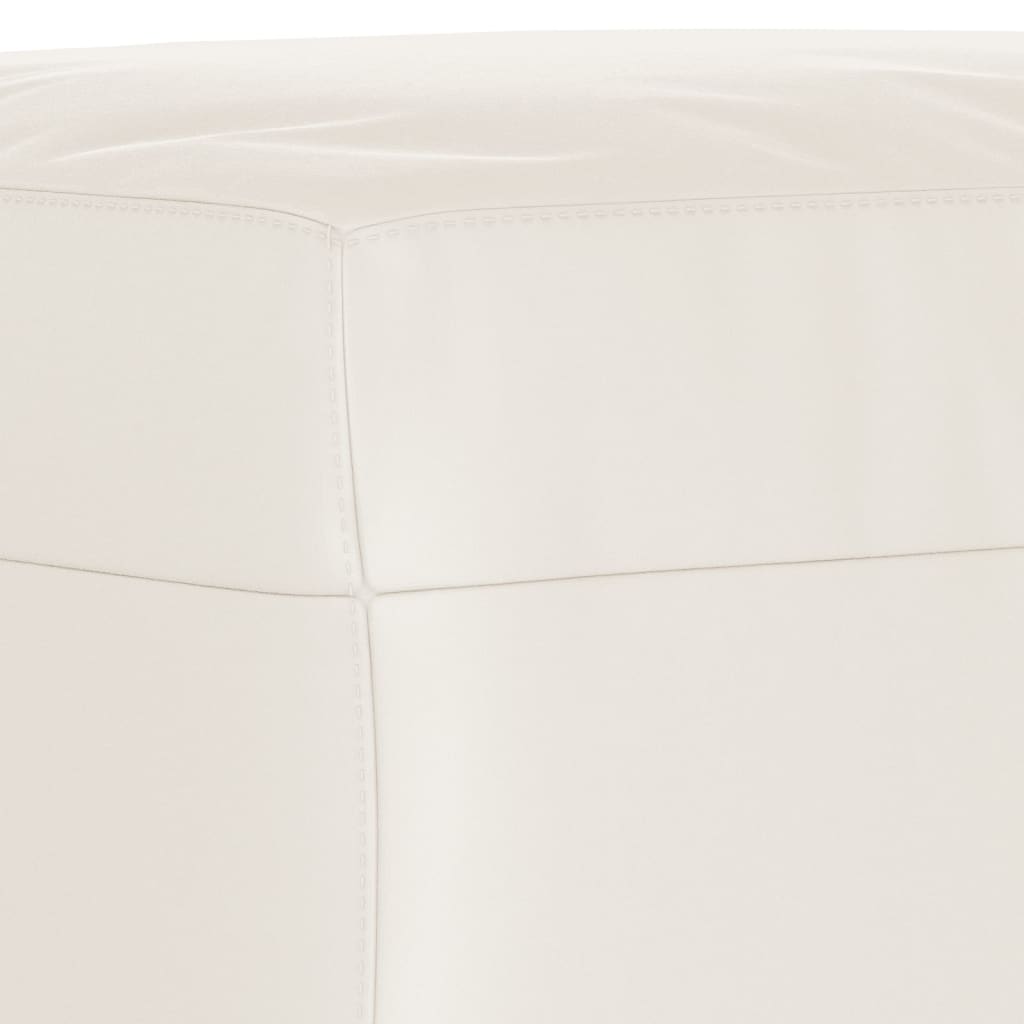 Sitzbank Beige 100x35x41 cm Mikrofasergewebe