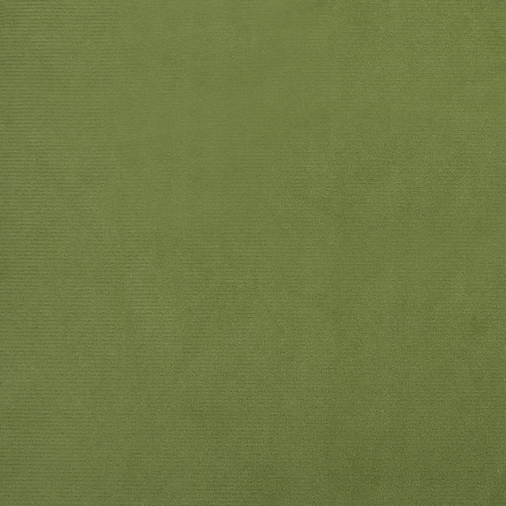 Schaukelstuhl Ohrensessel Hellgrün Samt und Massivholz