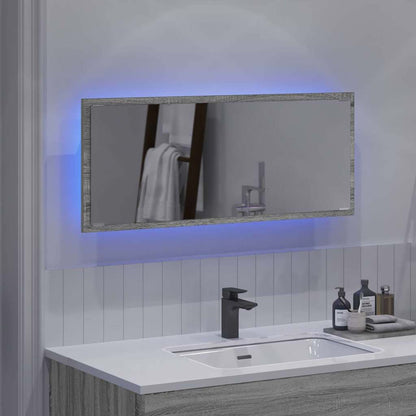 Spiegel Wandmontiert Grau Sonoma 90 x 8.5 x 37 cm Holzwerkstoff