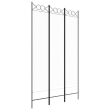 3-tlg. Paravent Weiß 120x200 cm Stoff