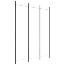 3-tlg. Paravent Weiß 150x200 cm Stoff