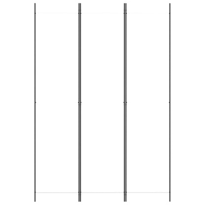 3-tlg. Paravent Weiß 150x220 cm Stoff