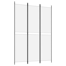 3-tlg. Paravent Weiß 150x220 cm Stoff